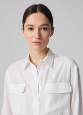 Ovs Contemporary Relaxed-Fit Shirt In Satin